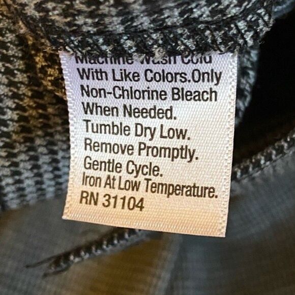 Kim Rogers Gray Houndstooth Pants Size 12 Short - Picture 5 of 5